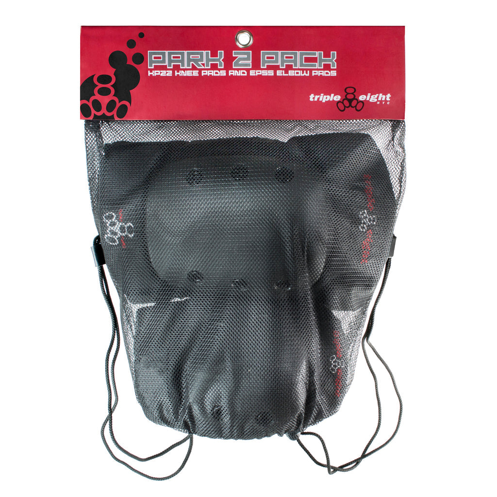 Triple Eight Park 2 Pack Pads Black XL
