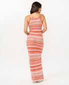 Rip Curl Sun To Sea Crochet Maxi Dress 8031-MidPink S