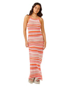 Rip Curl Sun To Sea Crochet Maxi Dress 8031-MidPink XS