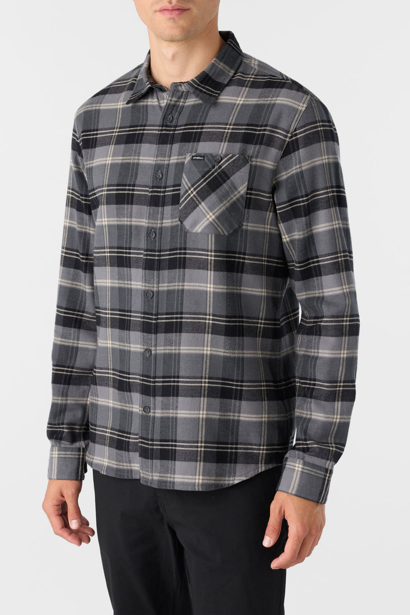 O'Neill Redmond Standard Fit LS Woven GRA L