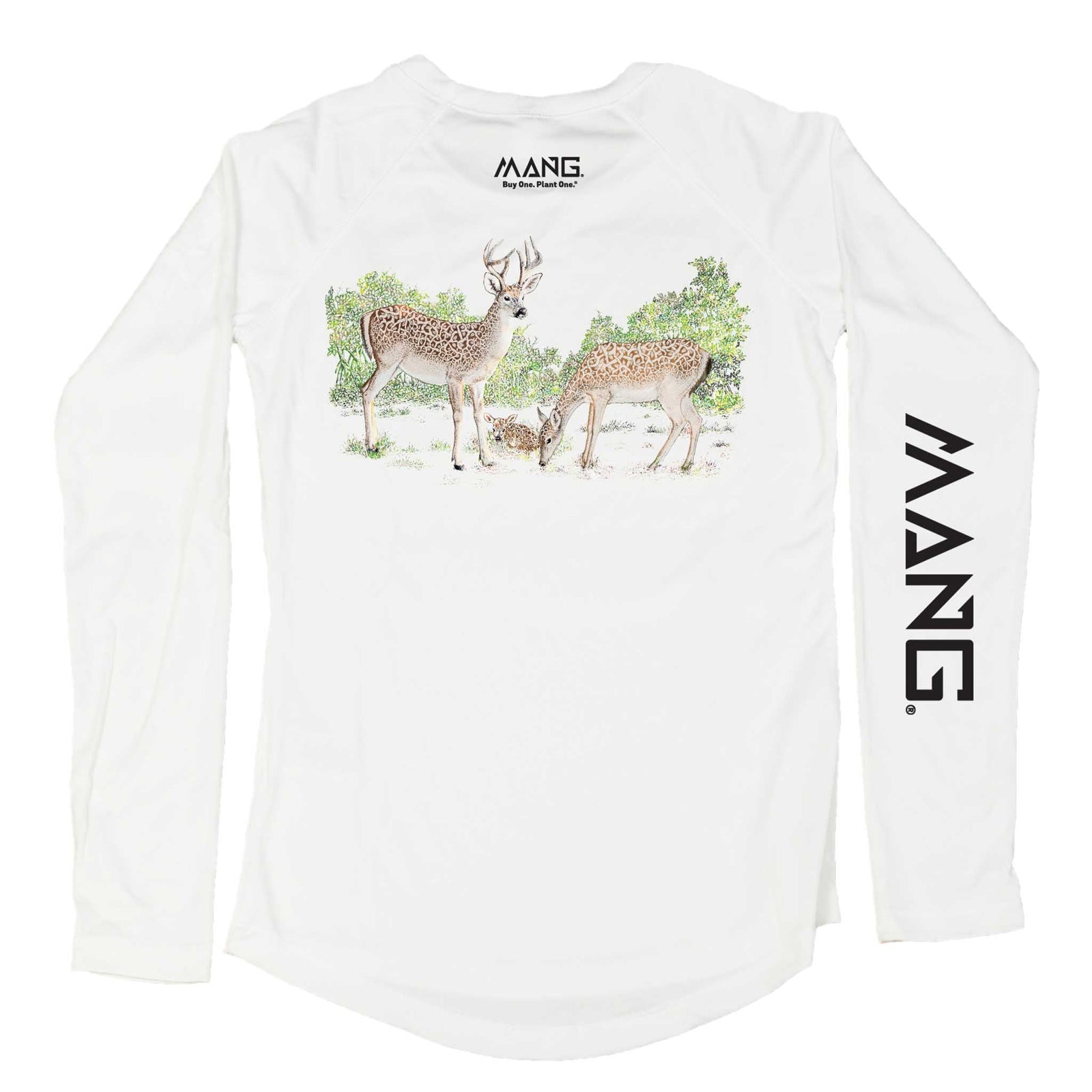 Mang Key Deer Deerfield LS Lycra White XXL