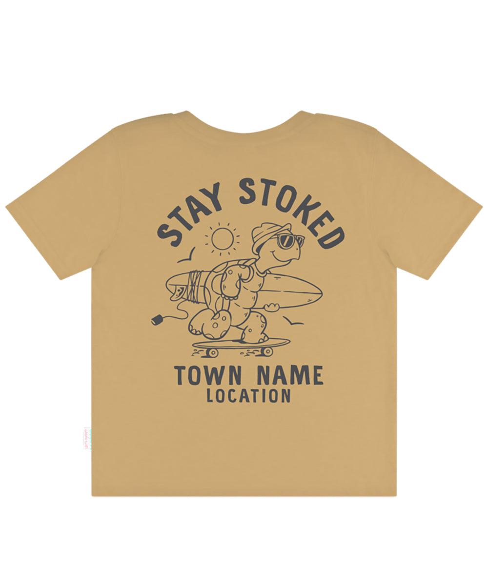 Tank Stream Ride the Wave Turtle Boys Tee Delray -Mustard 0