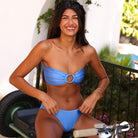 KulanI Kinis Strapless Bandeau Top BlueBell S