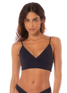Maaji Blue Deep Criss Cross Triangle Bikini Top 500 S