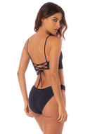 Maaji Blue Deep Criss Cross Triangle Bikini Top 500 S