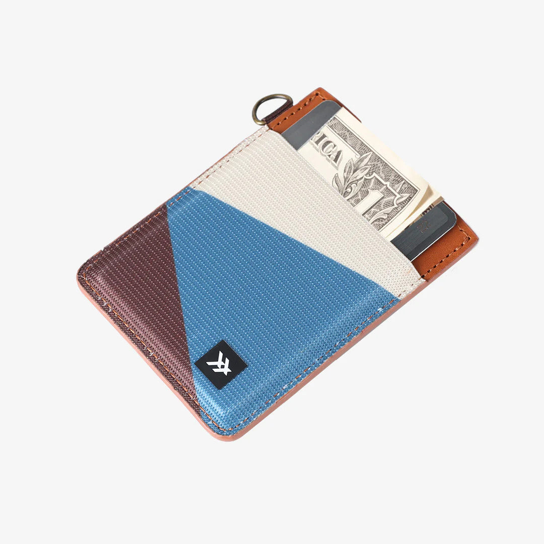 Thread Wallets Vertical Card Holder Wallet Fine Line Blue Onesize