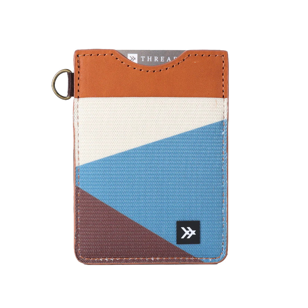 Thread Wallets Vertical Card Holder Wallet Fine Line Blue Onesize