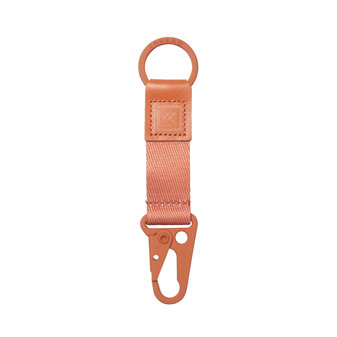 Thread Keychain Clip Terracotta OS