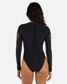 Hurley Shadow Palm Crop LS Rashguard Black M