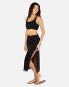 Hurley Ulu Leaf Midi Skirt Black S