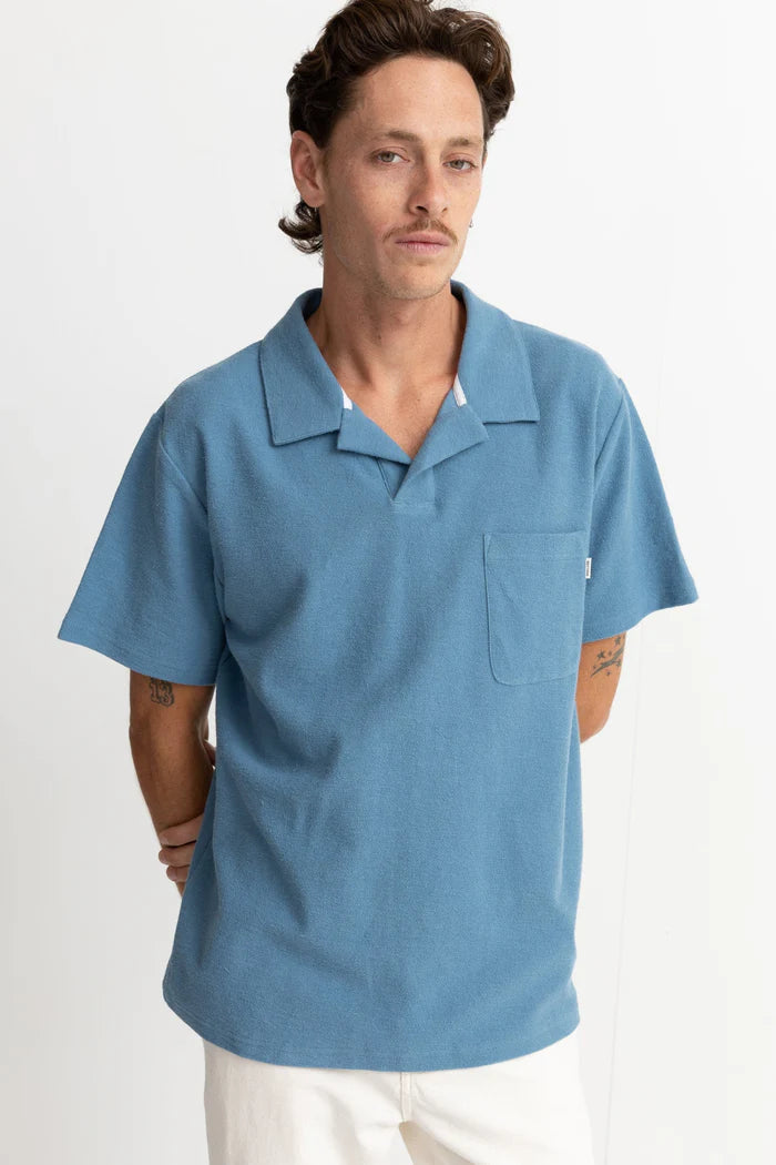 RHYTHM VINTAGE TERRY POLO SLA-SLATE 5XXL