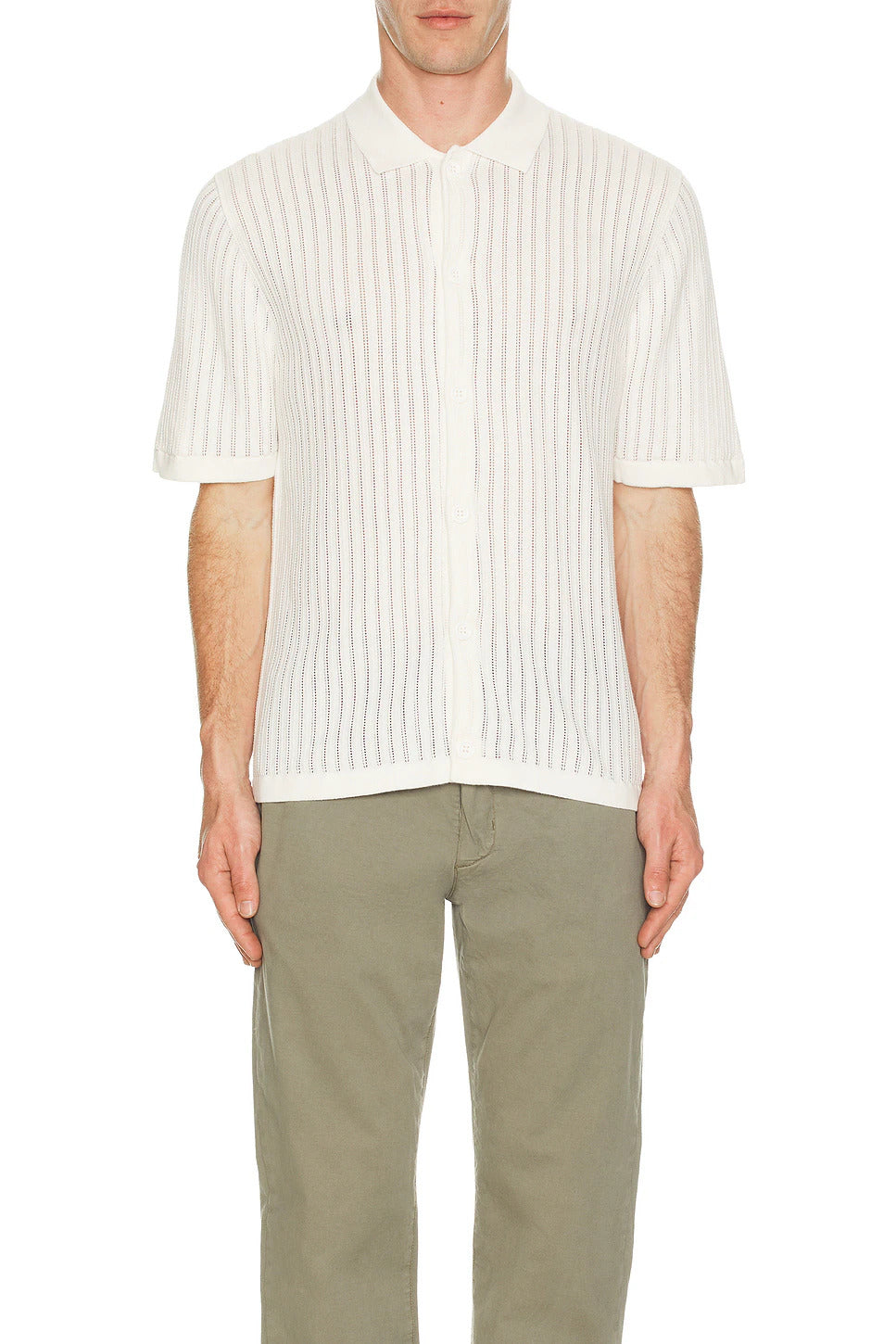 Rhythm Knit Button Down Polo NAT-Natural 3L