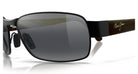 maui jim 249-2M Polarized Sunglasses MatteBlack GreyBlackCoral