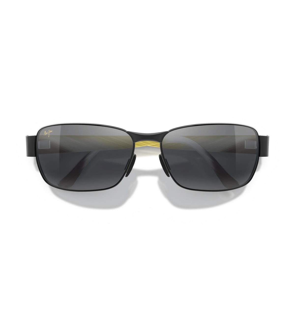 maui jim 249-2M Polarized Sunglasses MatteBlack GreyBlackCoral