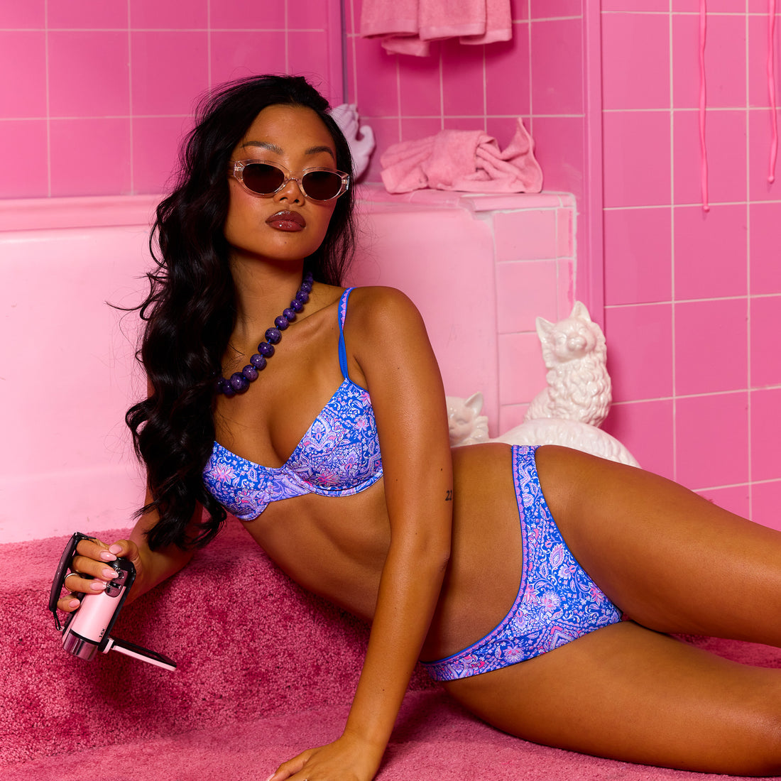 Kulani Kinis Modest Full Coverage Bikini Bottom LilacMoon M