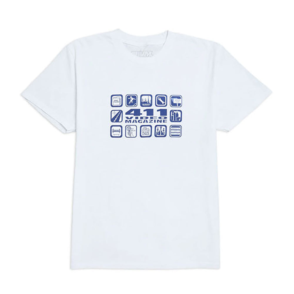Heritage Skateboards 411 Icons SS Tee White XL