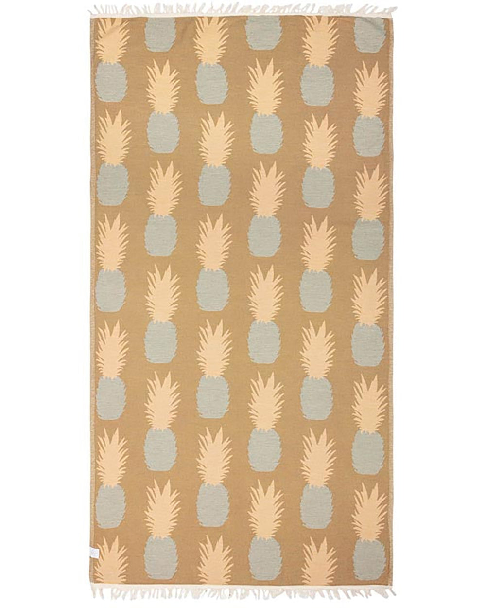 Sand Cloud Turkish Beach Towel Pineapple Natural Regular