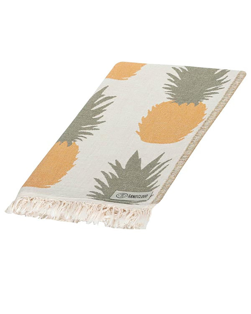 Sand Cloud Turkish Beach Towel Pineapple Natural Regular