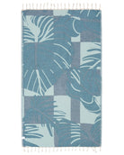 Sand Cloud Turkish Beach Towel Cutleaf Seaglass Regular