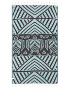 Sand Cloud Turkish Beach Towel GeoTurtle Seaglass Regular