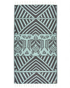 Sand Cloud Turkish Beach Towel GeoTurtle Seaglass Regular