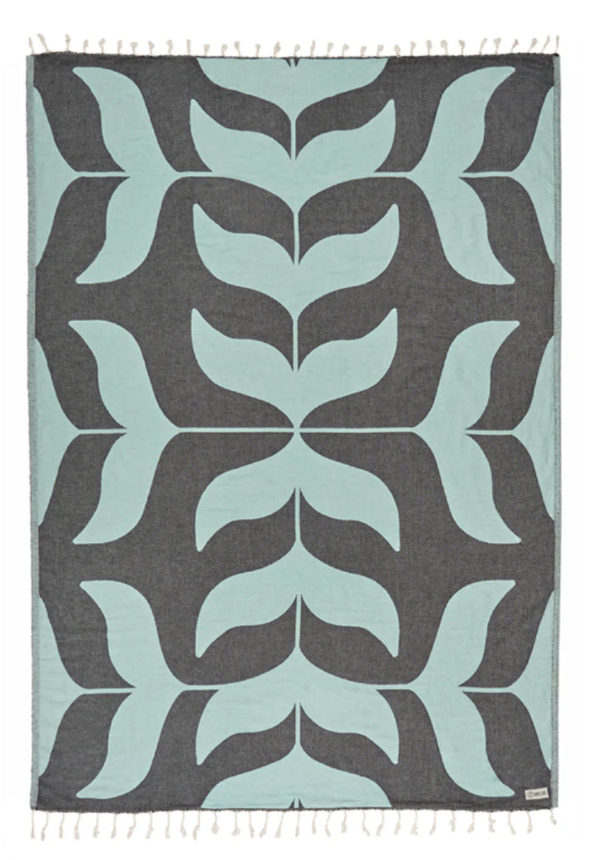 Sand Cloud Turkish Beach Towel GeoFluke Seaglass Large