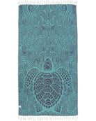 Sand Cloud Turkish Beach Towel SwirlTurtle Mint Regular