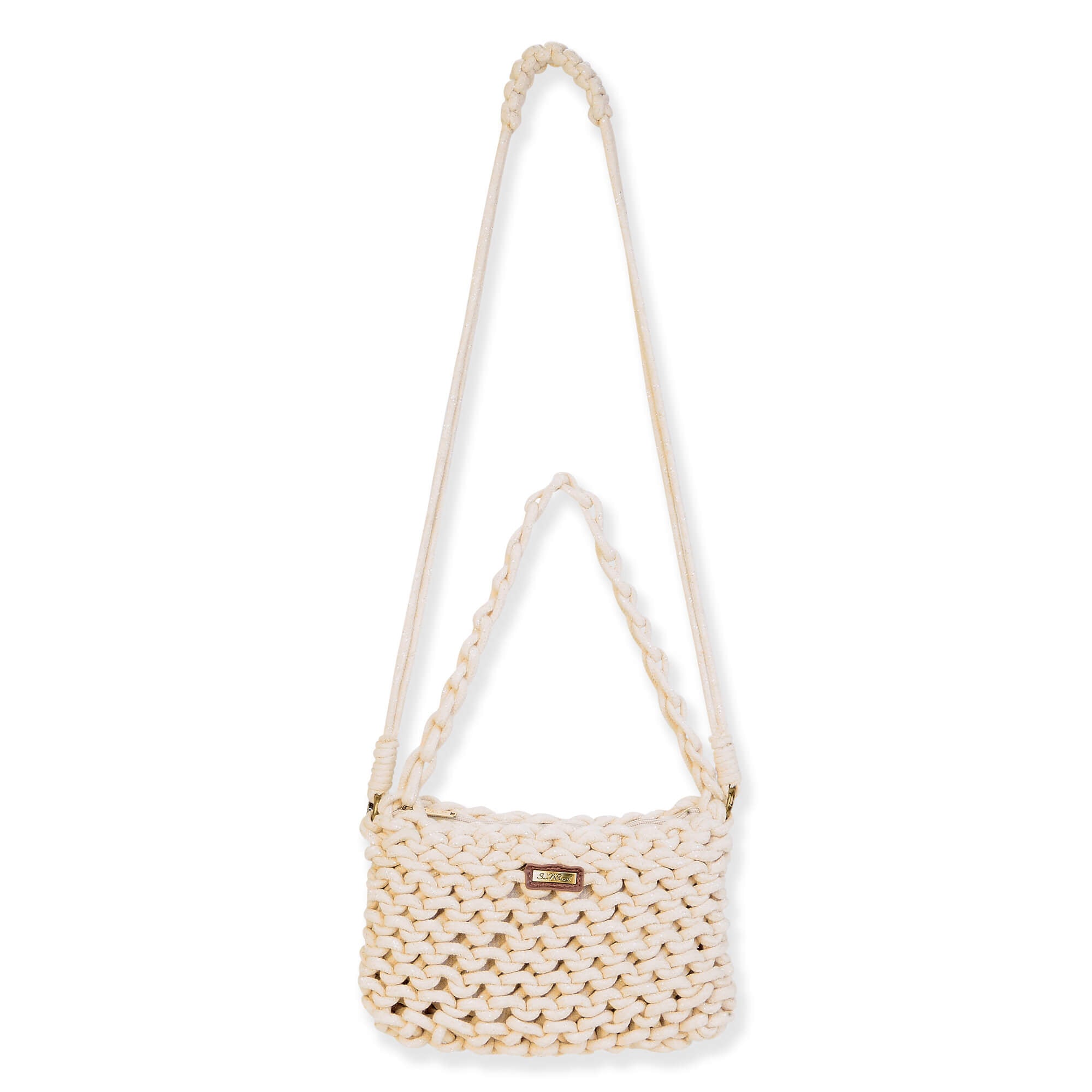 Sun N Sand Cotton Rope Crossbody Bag Natural OS