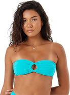 Roxy SD Beach Classics Ring Bandeau Bikini Top TEA L