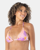 Roxy Bell Bottoms Blooms Tiki Tri Top LLM L