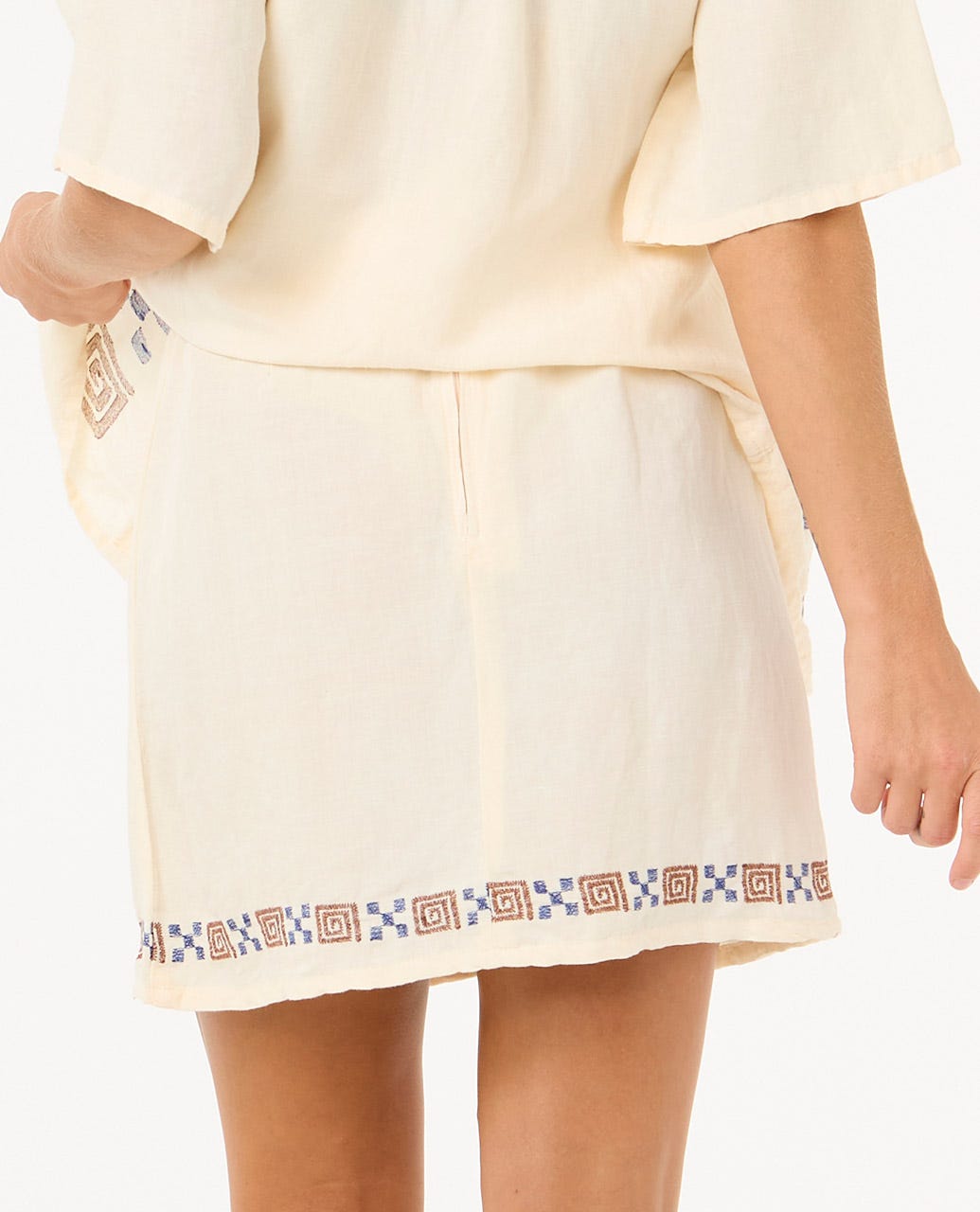 Rip Curl San Carlos Embroidered Mini Skirt  2279 LILY S