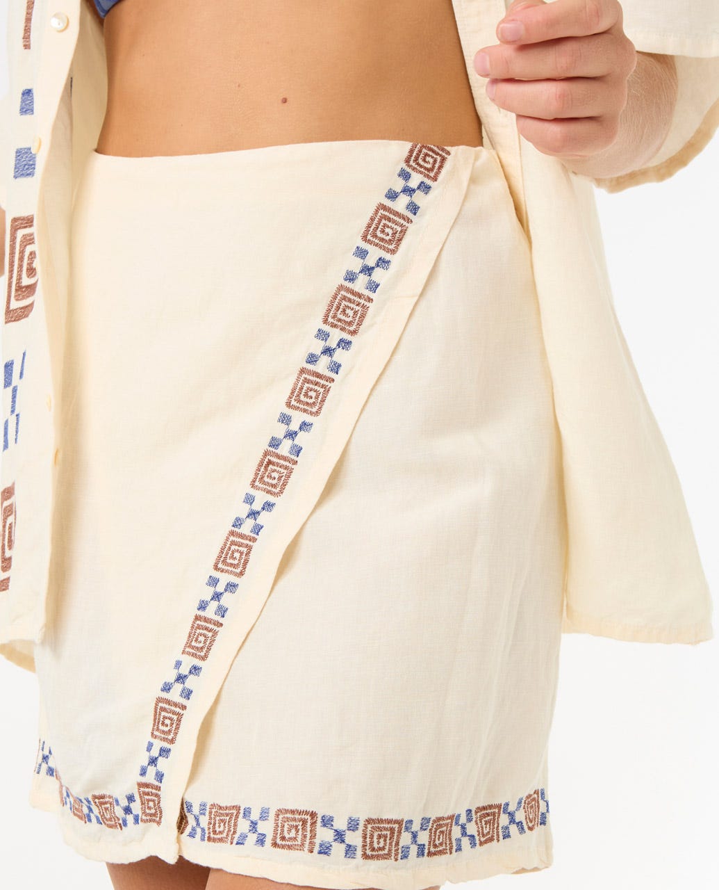 Rip Curl San Carlos Embroidered Mini Skirt  2279 LILY L