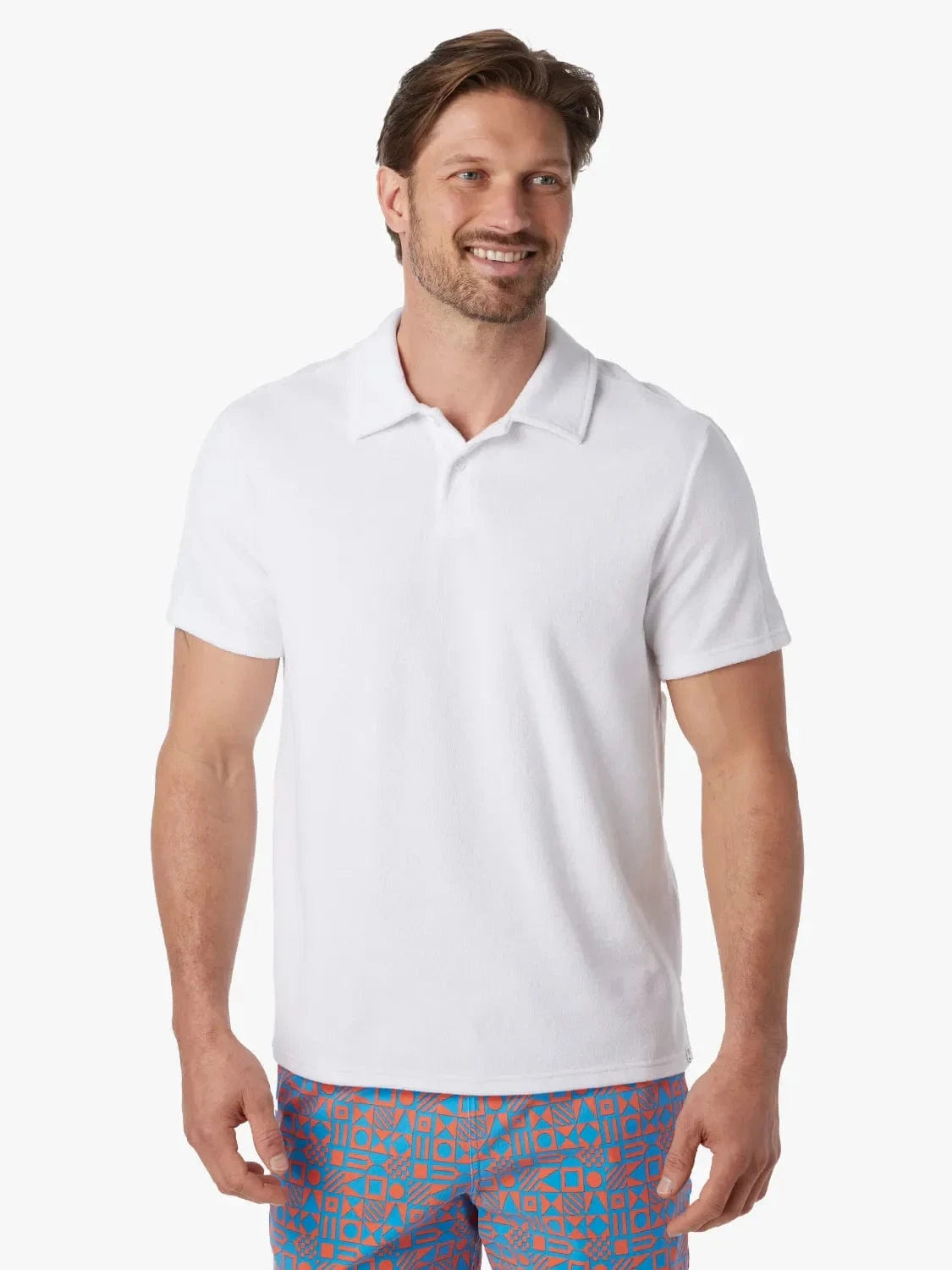 Fair Harbor Ravello Terry Polo  White XL