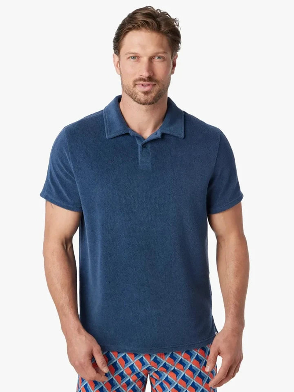 Fair Harbor Ravello Terry Polo  Navy M
