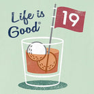 Life Is Good Crusher-Lite Tee 19th Hole Cockta  SagGrn XL