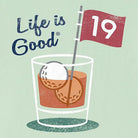 Life Is Good Crusher-Lite Tee 19th Hole Cockta  SagGrn XL