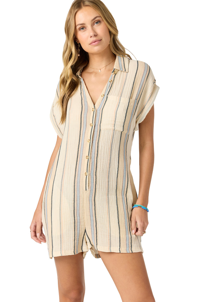 O'Neill Kamilla Stripe Romper IVR L