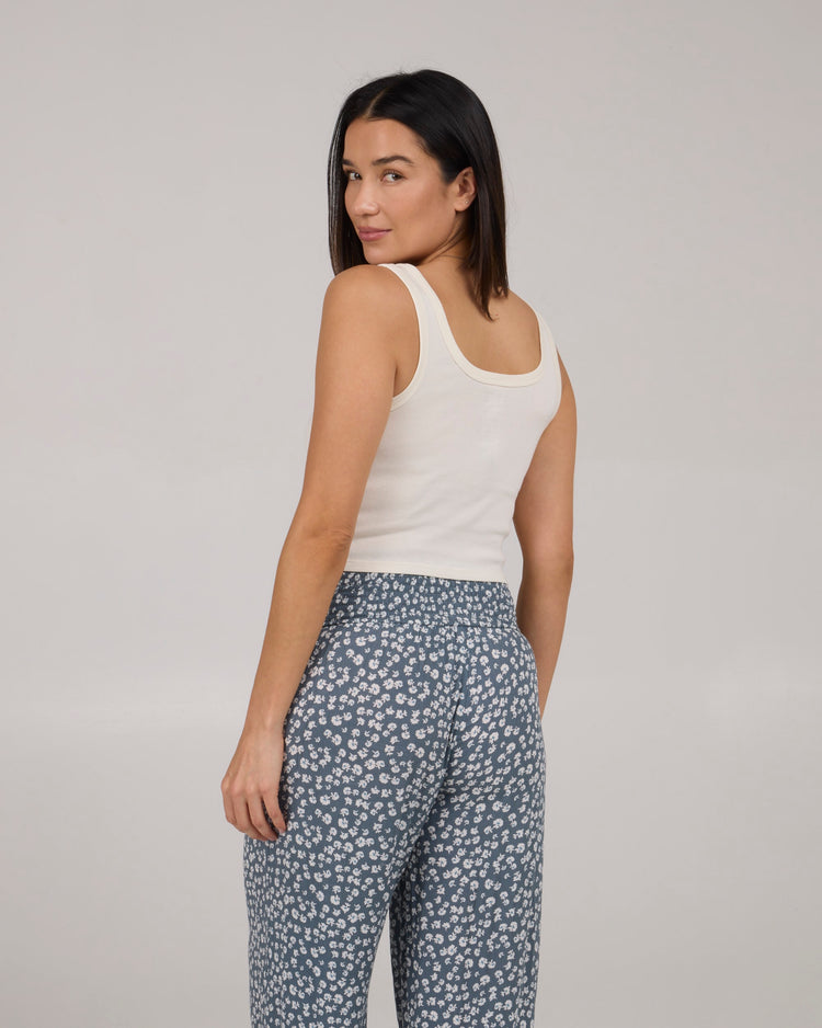 Salty Crew Beach Scene Crop Tank  OffWht L