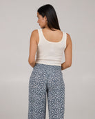 Salty Crew Beach Scene Crop Tank  OffWht L