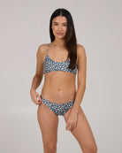 Salty Crew Rattan Palms Rev Midi Bikini Bottom  FinBlue XS