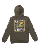 Salty Crew Ink Slinger Boys Hoodie DustyOlive L