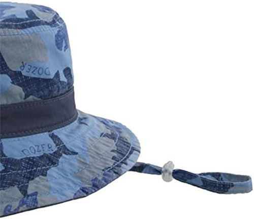Dozer Boys Bucket Hat Reef  Blue 2-5