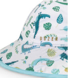 Dozer Baby Boy Bucket Legionnaire Floppy Snapper  White 12-24M