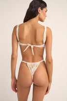 Rhythm Jean Paisley Soft Strap Balconette Top WHT L