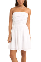Rhythm Mala Mini Dress WHT XS