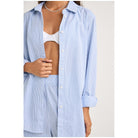 Rhythm Zephyr Stripe Shirt BLU S