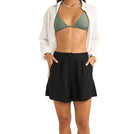 Rhythm Mini Linen Elastic Short BLK 6