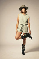 Brixton Carefree Organix Garment Dyed Shorts SGGRN XS