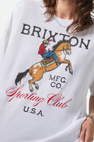 Brixton Sporting Club Oversized BF Tee WHT S
