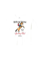 Brixton Sporting Club Oversized BF Tee WHT XS